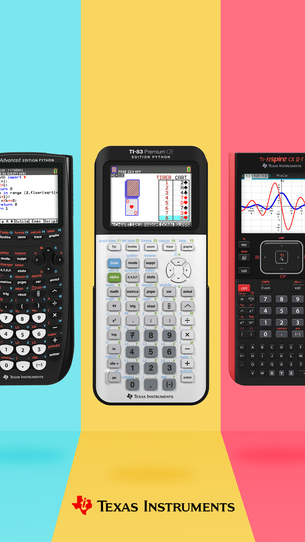 Programmation PYTHON et SCRATCH sur calculatrices