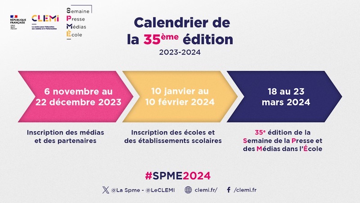 Semaine de la presse et des médias dans l’École 2024